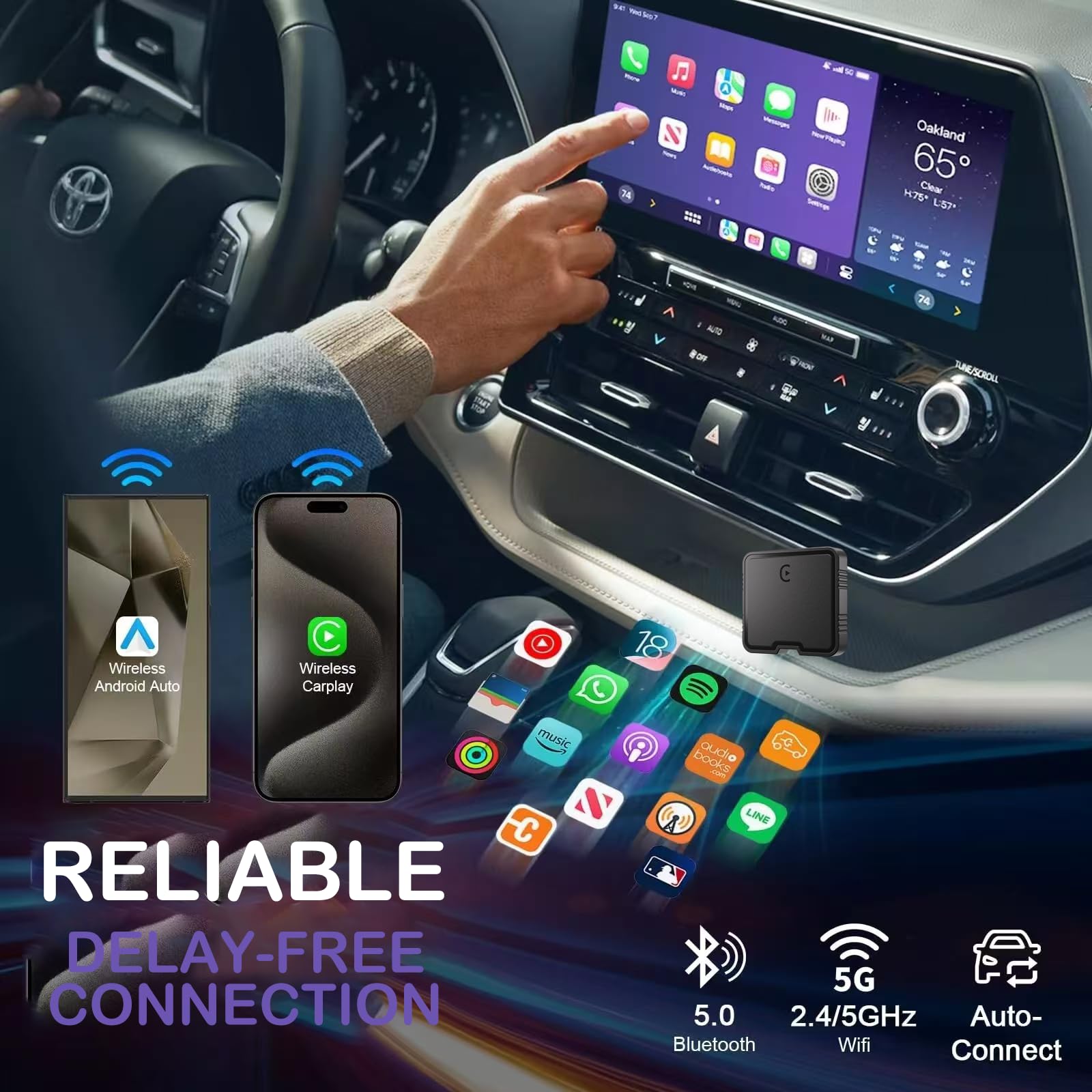 7-inch Wireless CarPlay Screen thumbnail 6